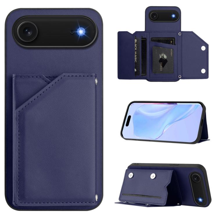 เคสโทรศัพท์สัมผัสผิวสกินพร้อมช่องใส่บัตรสี่ช่องและสายรัดข้อมือ สำหรับ iPhone 17 Pro Max, สำหรับ iPhone 17 Pro, สำหรับ iPhone 17, สำหรับ iPhone Air, สำหรับ iPhone 16 Pro Max, สำหรับ iPhone 16 Pro, สำหรับ iPhone 16 Plus, สำหรับ iPhone 16
