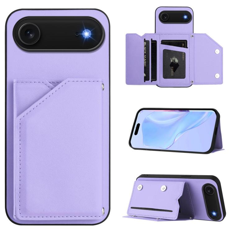 เคสโทรศัพท์สัมผัสผิวสกินพร้อมช่องใส่บัตรสี่ช่องและสายรัดข้อมือ สำหรับ iPhone 17 Pro Max, สำหรับ iPhone 17 Pro, สำหรับ iPhone 17, สำหรับ iPhone Air, สำหรับ iPhone 16 Pro Max, สำหรับ iPhone 16 Pro, สำหรับ iPhone 16 Plus, สำหรับ iPhone 16