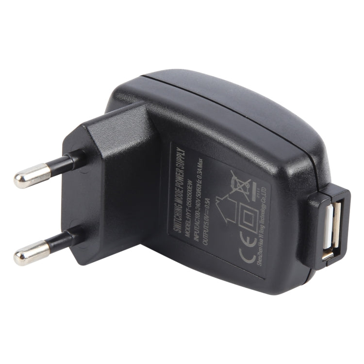 HYT-0500500EW อะแดปเตอร์จ่ายไฟ USB 5V 1A, 5V 1A, ปลั๊ก EU