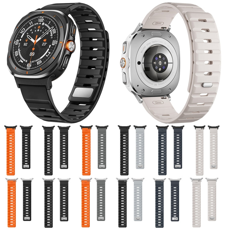 สายรัดนาฬิกาซิลิโคนแม่เหล็ก สำหรับ Samsung Galaxy Watch Ultra ขนาด 47 มม. / Ultra 2025