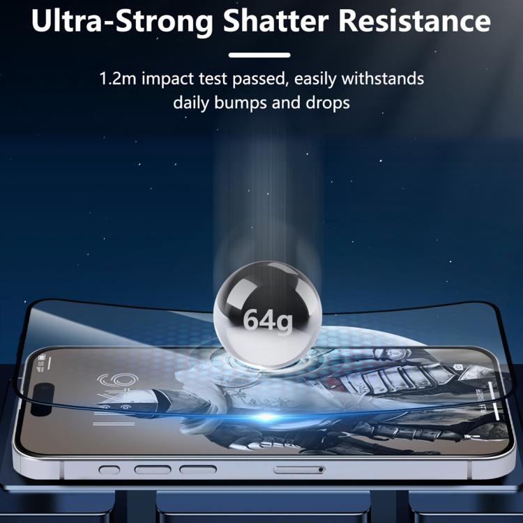 ฟิล์มกระจกนิรภัย HD เต็มจอ 2.5D ซีรีส์ JOYROOM Knight สำหรับ iPhone 17 Pro Max, สำหรับ iPhone 17 Pro, สำหรับ iPhone 17, สำหรับ iPhone Air, สำหรับ iPhone 15 Pro Max, สำหรับ iPhone 15 Pro