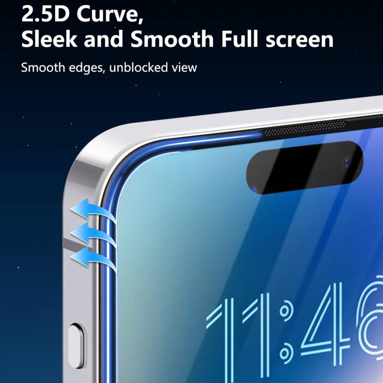 ฟิล์มกระจกนิรภัย HD เต็มจอ 2.5D ซีรีส์ JOYROOM Knight สำหรับ iPhone 17 Pro Max, สำหรับ iPhone 17 Pro, สำหรับ iPhone 17, สำหรับ iPhone Air, สำหรับ iPhone 15 Pro Max, สำหรับ iPhone 15 Pro