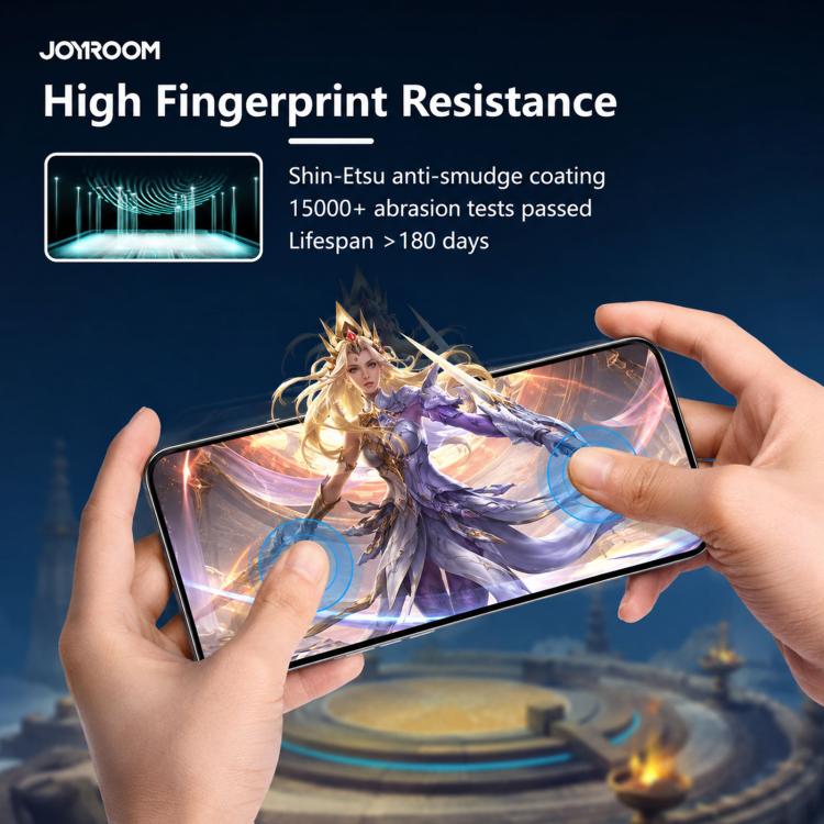 ฟิล์มกระจกนิรภัย HD เต็มจอ 2.5D ซีรีส์ JOYROOM Knight สำหรับ iPhone 17 Pro Max, สำหรับ iPhone 17 Pro, สำหรับ iPhone 17, สำหรับ iPhone Air, สำหรับ iPhone 15 Pro Max, สำหรับ iPhone 15 Pro