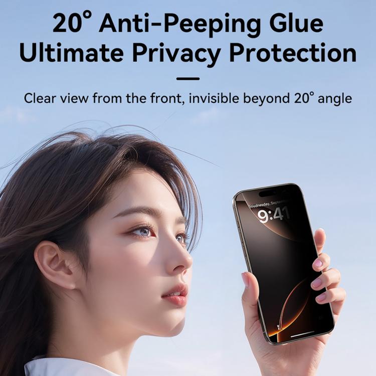 ฟิล์มกระจกนิรภัยกันสายตาสอดแนมเต็มจอ 2.5D ซีรีส์ JOYROOM Knight สำหรับ iPhone 17 Pro Max, สำหรับ iPhone 17 Pro, สำหรับ iPhone 17, สำหรับ iPhone Air, สำหรับ iPhone 15 Pro Max, สำหรับ iPhone 15 Pro, สำหรับ iPhone 15 Plus, สำหรับ iPhone 15