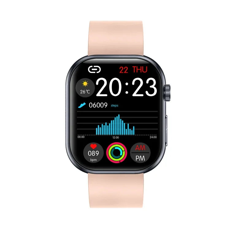 นาฬิกาอัจฉริยะ ET587 หน้าจอ AMOLED 1.95 นิ้ว, ตรวจคลื่นไฟฟ้าหัวใจ (ECG) / ตรวจน้ำตาลในเลือด