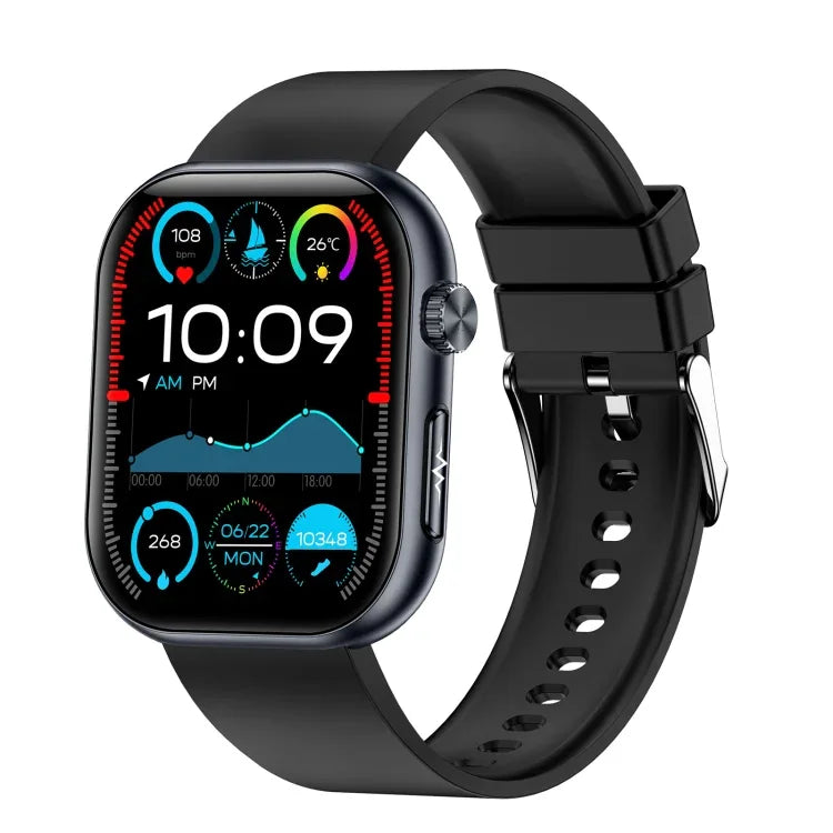 นาฬิกาอัจฉริยะ ET587 หน้าจอ AMOLED 1.95 นิ้ว, ตรวจคลื่นไฟฟ้าหัวใจ (ECG) / ตรวจน้ำตาลในเลือด