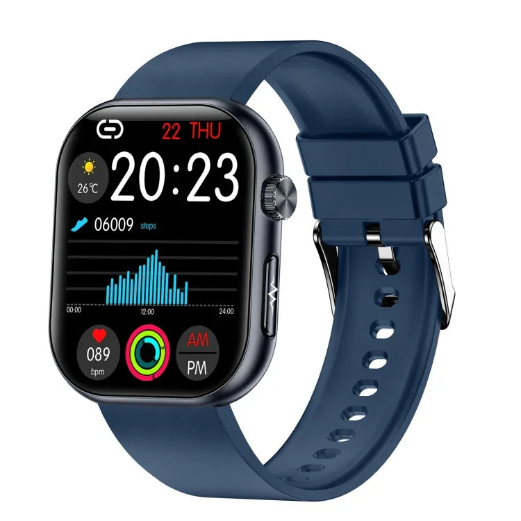 นาฬิกาอัจฉริยะ ET587 หน้าจอ AMOLED 1.95 นิ้ว, ตรวจคลื่นไฟฟ้าหัวใจ (ECG) / ตรวจน้ำตาลในเลือด