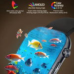 นาฬิกาอัจฉริยะ ET587 หน้าจอ AMOLED 1.95 นิ้ว, ตรวจคลื่นไฟฟ้าหัวใจ (ECG) / ตรวจน้ำตาลในเลือด