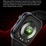 นาฬิกาอัจฉริยะ ET587 หน้าจอ AMOLED 1.95 นิ้ว, ตรวจคลื่นไฟฟ้าหัวใจ (ECG) / ตรวจน้ำตาลในเลือด