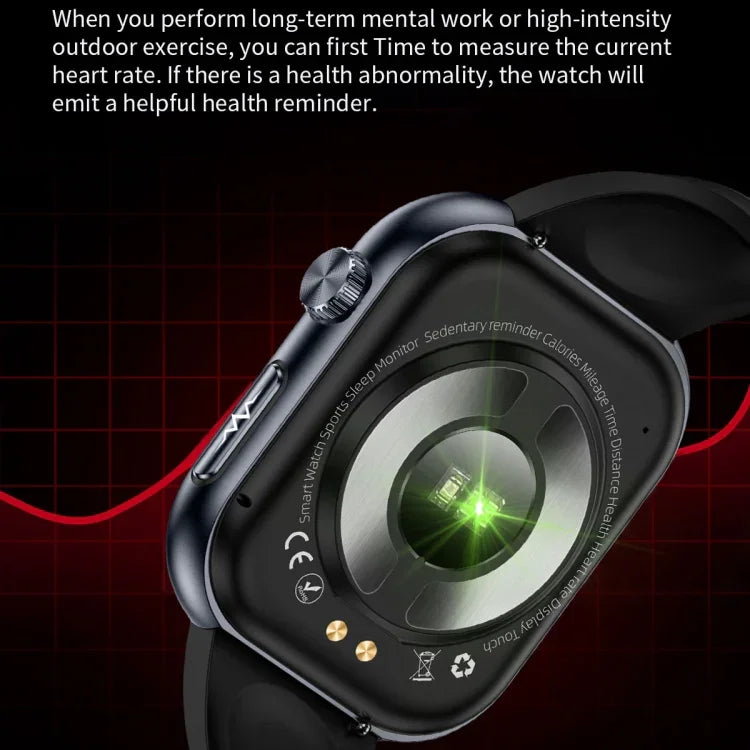 นาฬิกาอัจฉริยะ ET587 หน้าจอ AMOLED 1.95 นิ้ว, ตรวจคลื่นไฟฟ้าหัวใจ (ECG) / ตรวจน้ำตาลในเลือด