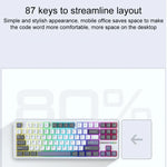 AULA F87 คีย์บอร์ดกลไกแบบมีสาย/2.4G/Bluetooth 87 ปุ่ม ปรับแต่งไฟ RGB สามโหมด