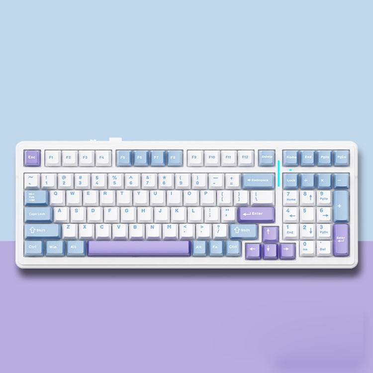 AULA F99 คีย์บอร์ดกลไกแบบมีสาย/2.4G/Bluetooth 99 ปุ่ม ปรับแต่งไฟ RGB สามโหมด