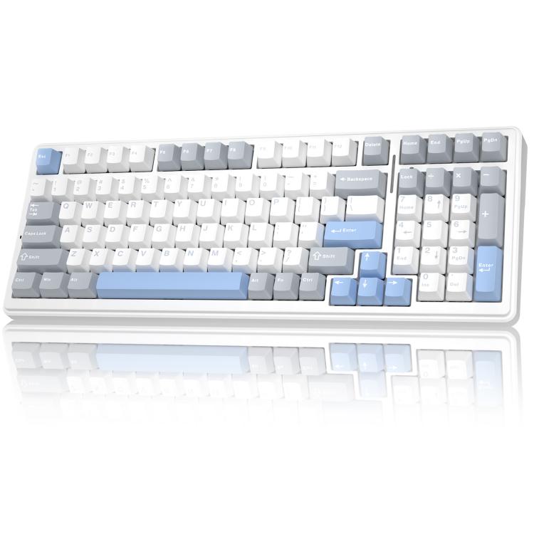 AULA F99 คีย์บอร์ดกลไกแบบมีสาย/2.4G/Bluetooth 99 ปุ่ม ปรับแต่งไฟ RGB สามโหมด