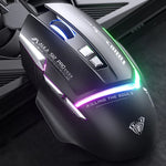 AULA S12 Pro เมาส์เกมแบบมีสาย RGB ความละเอียด 12800DPI