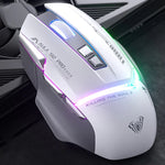 AULA S12 Pro เมาส์เกมแบบมีสาย RGB ความละเอียด 12800DPI