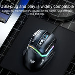 AULA S12 Pro เมาส์เกมแบบมีสาย RGB ความละเอียด 12800DPI