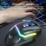 AULA S12 Pro เมาส์เกมแบบมีสาย RGB ความละเอียด 12800DPI