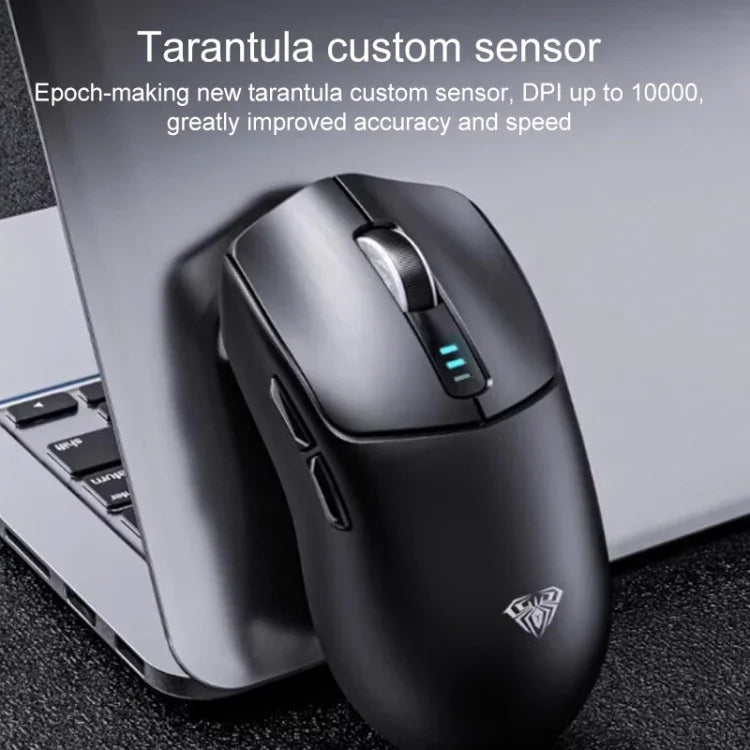 AULA SC580 เมาส์เกมไร้สายแบบมีสาย/2.4G/Bluetooth สามโหมด ความละเอียด 10000DPI