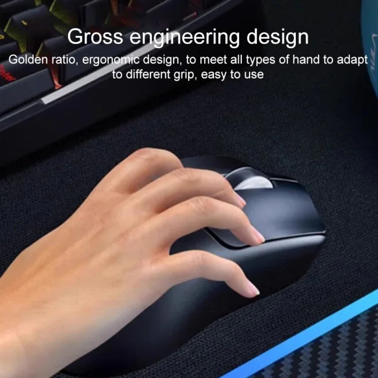 AULA SC580 เมาส์เกมไร้สายแบบมีสาย/2.4G/Bluetooth สามโหมด ความละเอียด 10000DPI