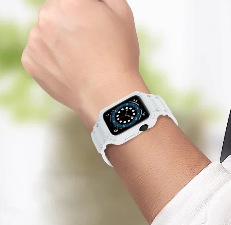เคส TPU Armor พร้อมสายรัดในตัว สำหรับ Apple Watch Series 10 / 11 ขนาด 46 มม. และ 42 มม.