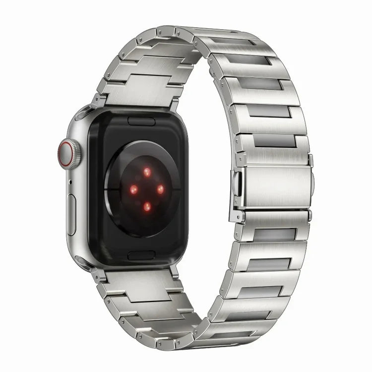 สายรัดนาฬิกาโลหะผสมไทเทเนียม สำหรับ Apple Watch 46 มม. / 49 มม. / 45 มม. / 44 มม. และ Apple Watch 42 มม. / 41 มม. / 40 มม. / 38 มม.