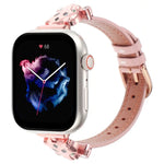 สายรัดนาฬิกาหนังแท้หัวเสือดาว สำหรับ Apple Watch 46 มม. / 49 มม. / 45 มม. / 44 มม. และ Apple Watch 42 มม. / 41 มม. / 40 มม. / 38 มม.
