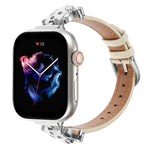 สายรัดนาฬิกาหนังแท้หัวเสือดาว สำหรับ Apple Watch 46 มม. / 49 มม. / 45 มม. / 44 มม. และ Apple Watch 42 มม. / 41 มม. / 40 มม. / 38 มม.
