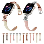 สายรัดนาฬิกาหนังแท้หัวเสือดาว สำหรับ Apple Watch 46 มม. / 49 มม. / 45 มม. / 44 มม. และ Apple Watch 42 มม. / 41 มม. / 40 มม. / 38 มม.