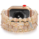 สายรัดนาฬิกาโซ่ลูกปัดพู่ สำหรับ Apple Watch 46 มม. / 49 มม. / 45 มม. / 44 มม. และ Apple Watch 42 มม. / 41 มม. / 40 มม. / 38 มม.