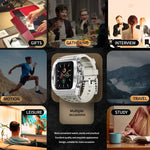 เคสโลหะ RedPepper Armor พร้อมสายรัดซิลิโคนในตัว สำหรับ Apple Watch 44 มม. / 45 มม.