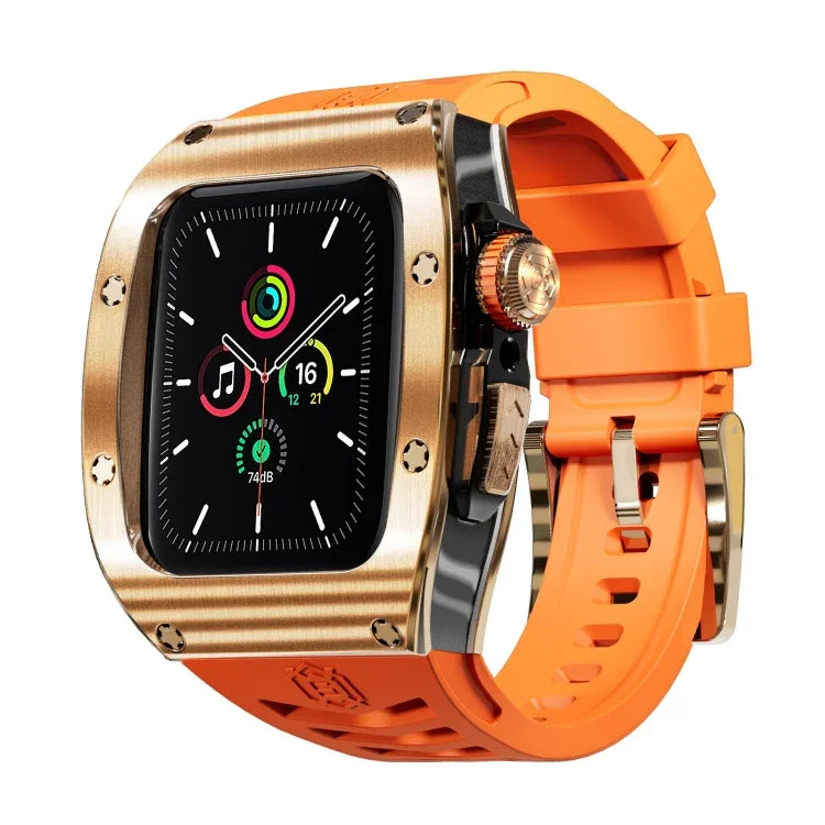 เคสโลหะ RedPepper Armor พร้อมสายรัดซิลิโคนในตัว สำหรับ Apple Watch 44 มม. / 45 มม.