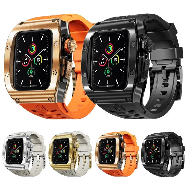 เคสโลหะ RedPepper Armor พร้อมสายรัดซิลิโคนในตัว สำหรับ Apple Watch 44 มม. / 45 มม.