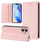 เคสโทรศัพท์หนัง RFID แบบพับสองชั้นพร้อมแม่เหล็กดูด RC01 สำหรับ iPhone 16 Pro, สำหรับ iPhone 16 Plus, สำหรับ iPhone 16, สำหรับ iPhone 15 Pro Max, สำหรับ iPhone 15 Pro, สำหรับ iPhone 15 Plus