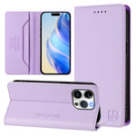 RC01 Dual-Folded Magnetic Suction RFID Leather Phone Case, For iPhone 13 Pro Max, For iPhone 13 Pro, For iPhone 13 mini, For iPhone 12 / 12 Pro, For iPhone 12 Pro Max, For iPhone 12 mini