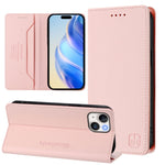 RC01 Dual-Folded Magnetic Suction RFID Leather Phone Case, For iPhone 13 Pro Max, For iPhone 13 Pro, For iPhone 13 mini, For iPhone 12 / 12 Pro, For iPhone 12 Pro Max, For iPhone 12 mini