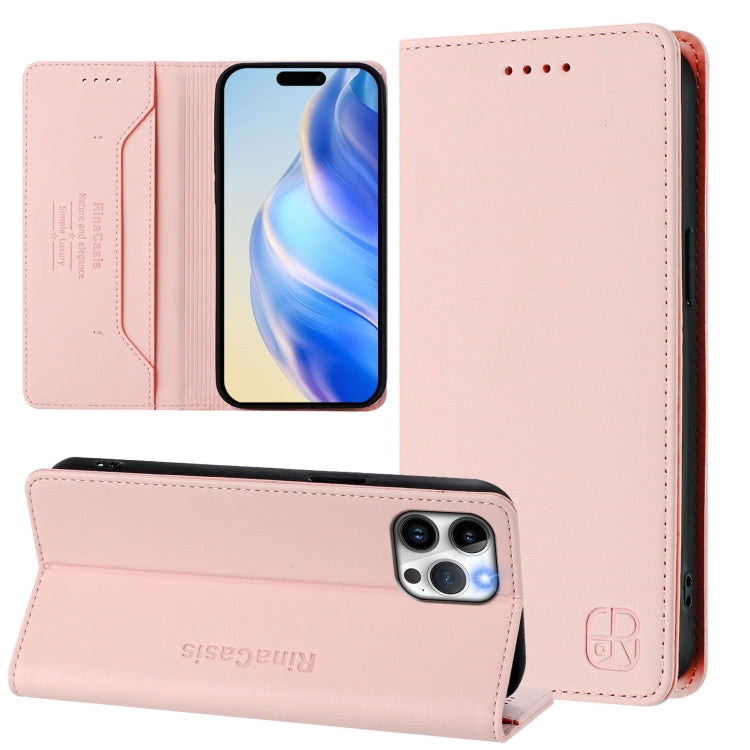 RC01 Dual-Folded Magnetic Suction RFID Leather Phone Case, For iPhone 13 Pro Max, For iPhone 13 Pro, For iPhone 13 mini, For iPhone 12 / 12 Pro, For iPhone 12 Pro Max, For iPhone 12 mini