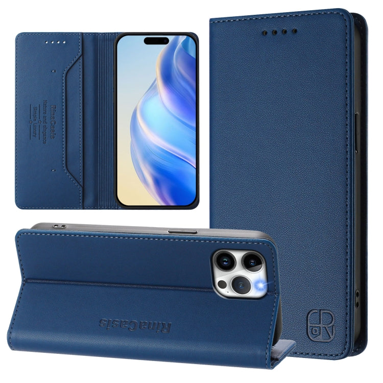 RC01 Dual-Folded Magnetic Suction RFID Leather Phone Case, For iPhone 13 Pro Max, For iPhone 13 Pro, For iPhone 13 mini, For iPhone 12 / 12 Pro, For iPhone 12 Pro Max, For iPhone 12 mini