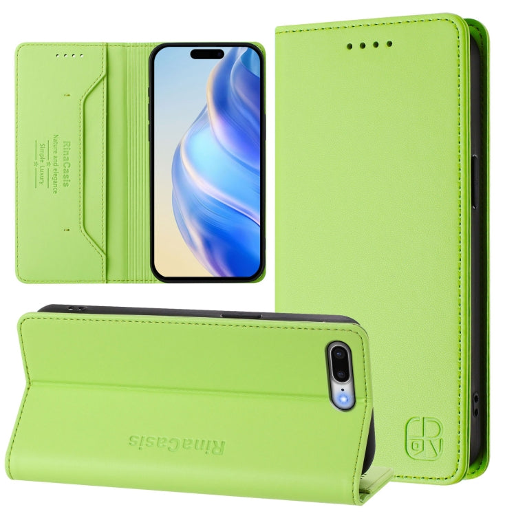 เคสหนังโทรศัพท์แบบพับสองชั้นพร้อมแม่เหล็กดูดและ RFID รุ่น RC01 สำหรับ iPhone 7 Plus / 8 Plus