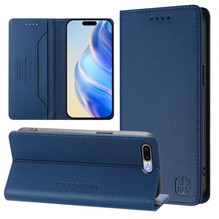 เคสหนังโทรศัพท์แบบพับสองชั้นพร้อมแม่เหล็กดูดและ RFID รุ่น RC01 สำหรับ iPhone 7 Plus / 8 Plus