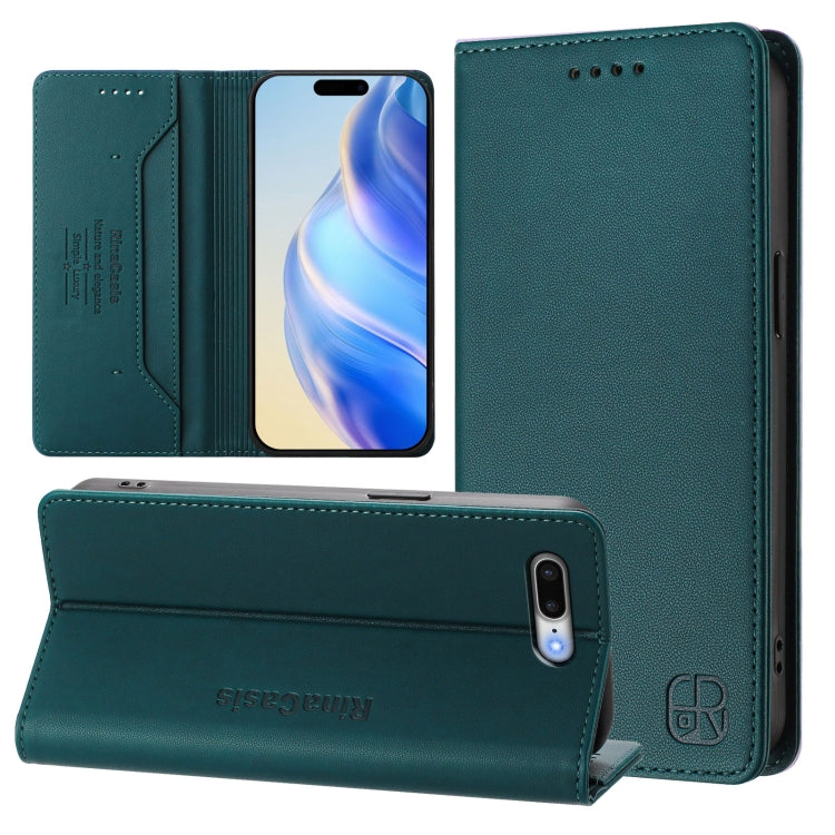 เคสหนังโทรศัพท์แบบพับสองชั้นพร้อมแม่เหล็กดูดและ RFID รุ่น RC01 สำหรับ iPhone 7 Plus / 8 Plus