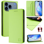เคสโทรศัพท์หนังดูดแม่เหล็กพับสองชั้น RC01 พร้อม RFID สำหรับ iPhone 17e / 16e, สำหรับ iPhone 17 Pro Max, สำหรับ iPhone 17 Pro, สำหรับ iPhone 17, สำหรับ iPhone Air, สำหรับ iPhone 16 Pro Max