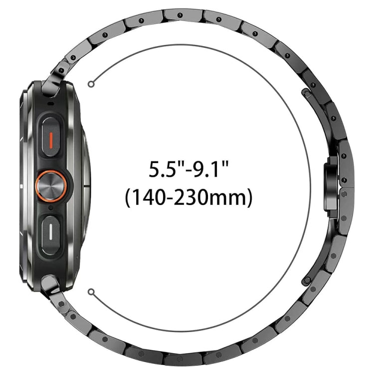 สายรัดนาฬิกาไทเทเนียมอัลลอยด์หัวเข็มขัดรูปผีเสื้อ สำหรับ Samsung Galaxy Watch Ultra 47mm / Ultra 2025