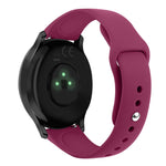 Solid Color Reverse Buckle Silicone Strap, Size: Small Code, For Garmin Vivoactive 3 / Vivomove HR