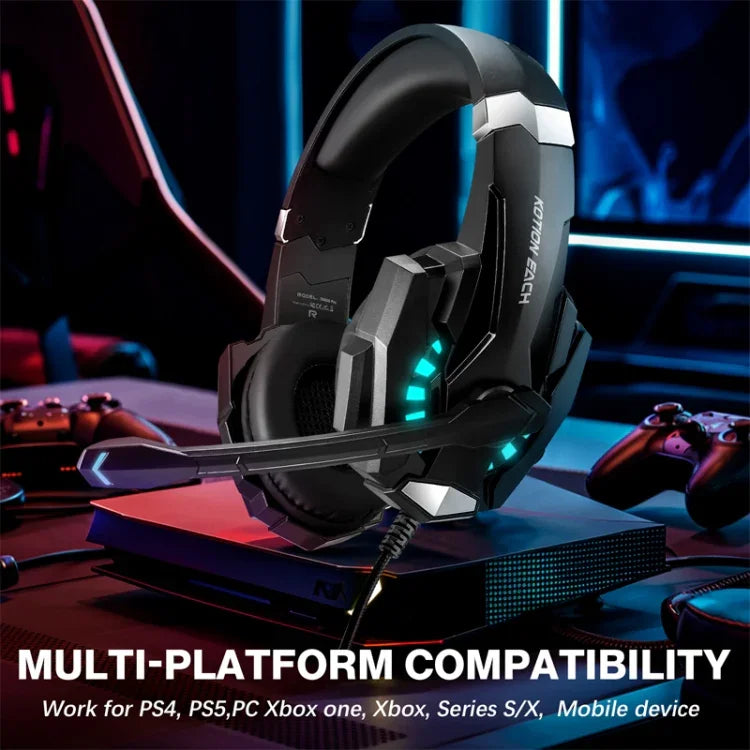 หูฟังเกมแบบครอบหู KOTION EACH G9000 Pro พร้อมไมโครโฟน สายยาวประมาณ 2.1 ม., G9000 Pro