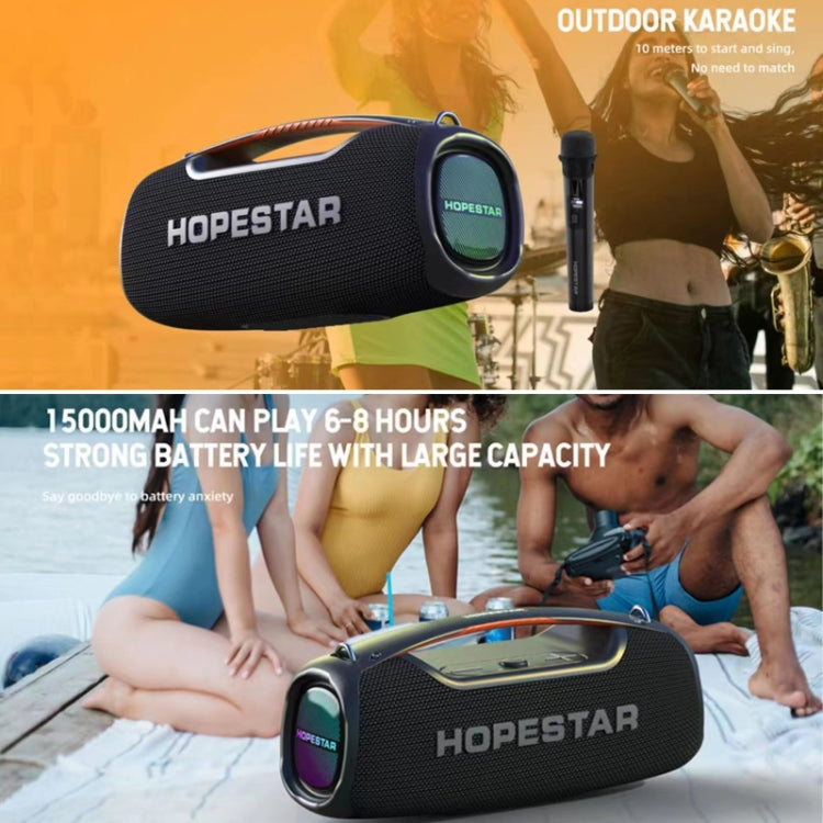 ลำโพงบลูทูธพกพากันน้ำ IPX6 HOPESTAR A60 100W พร้อมไมโครโฟน