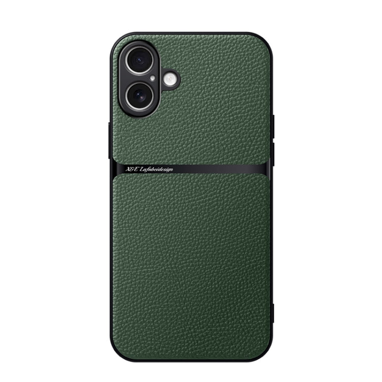 เคสโทรศัพท์หนังลิ้นจี่ดูดแม่เหล็กปกคลุมเต็มรูปแบบกันกระแทก สำหรับ iPhone 17e / 16e, สำหรับ iPhone 17 Pro Max, สำหรับ iPhone 17 Pro, สำหรับ iPhone 17, สำหรับ iPhone Air, สำหรับ iPhone 16 Pro Max, สำหรับ iPhone 16 Pro, สำหรับ iPhone 16 Plus