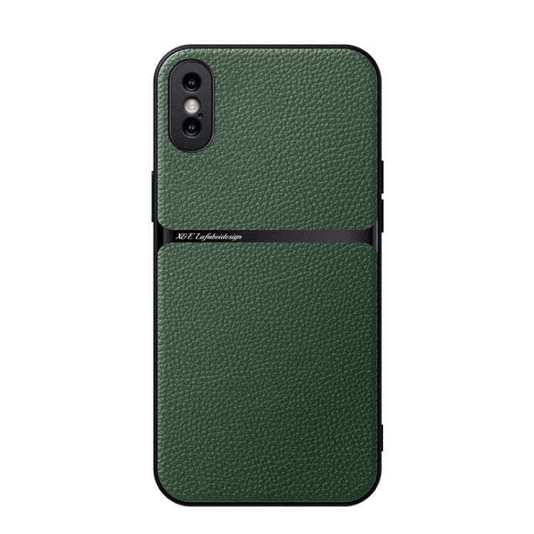 เคสโทรศัพท์หนังลิทชี่แม่เหล็กปกป้องเต็มรูปแบบกันกระแทก สำหรับ iPhone 11, สำหรับ iPhone 11 Pro, สำหรับ iPhone X / XS, สำหรับ iPhone XR, สำหรับ iPhone XS Max