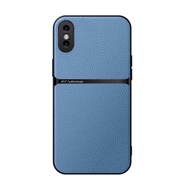 เคสโทรศัพท์หนังลิทชี่แม่เหล็กปกป้องเต็มรูปแบบกันกระแทก สำหรับ iPhone 11, สำหรับ iPhone 11 Pro, สำหรับ iPhone X / XS, สำหรับ iPhone XR, สำหรับ iPhone XS Max
