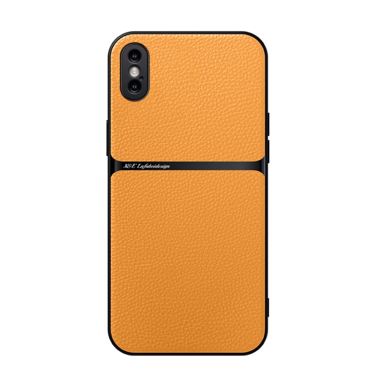 เคสโทรศัพท์หนังลิทชี่แม่เหล็กปกป้องเต็มรูปแบบกันกระแทก สำหรับ iPhone 11, สำหรับ iPhone 11 Pro, สำหรับ iPhone X / XS, สำหรับ iPhone XR, สำหรับ iPhone XS Max