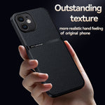 เคสโทรศัพท์หนังลิทชี่แม่เหล็กปกป้องเต็มรูปแบบกันกระแทก สำหรับ iPhone 11, สำหรับ iPhone 11 Pro, สำหรับ iPhone X / XS, สำหรับ iPhone XR, สำหรับ iPhone XS Max